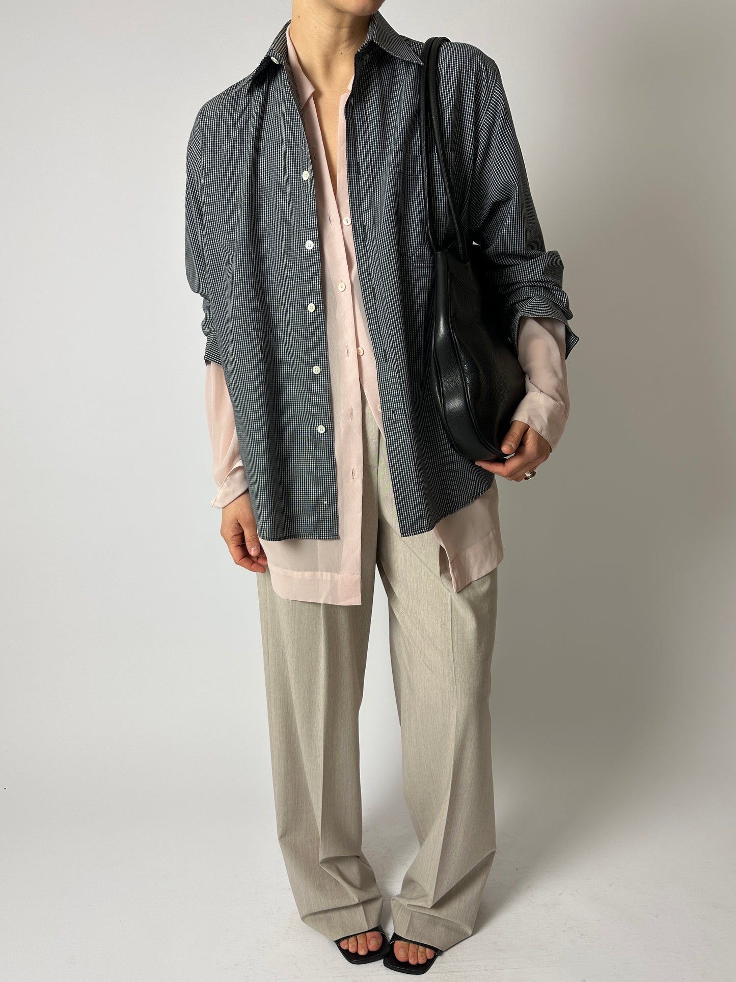 Sheer blouse | Soft pink