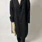Oversized wool coat | Black