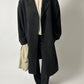Oversized wool coat | Black