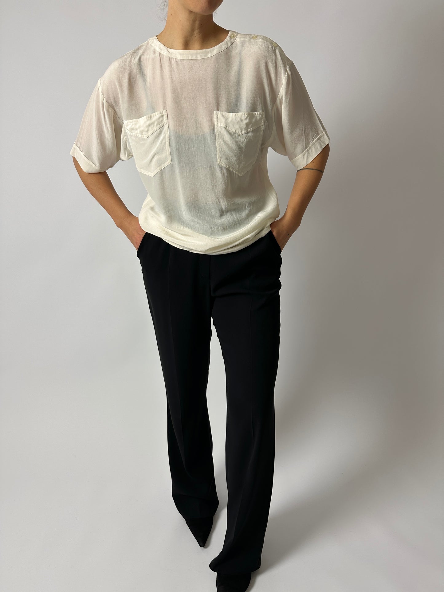 Silk top | Off white