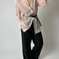 Sheer blouse | Soft pink