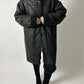 Oversized Lammy coat | Black