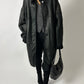 Oversized Lammy coat | Black