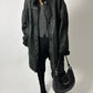 Oversized Lammy coat | Black
