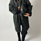 Oversized Lammy coat | Black