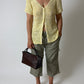 Silk knitted cardigan | Lemon