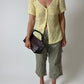 Silk knitted cardigan | Lemon