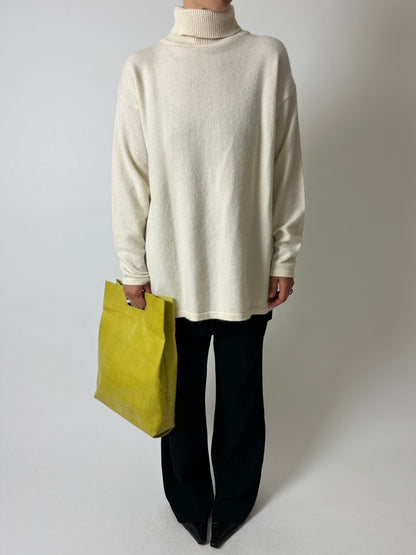Long wool sweater | Off-white