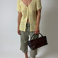 Silk knitted cardigan | Lemon
