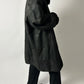 Oversized Lammy coat | Black