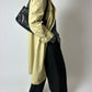 Leather zip shoulder bag | Black