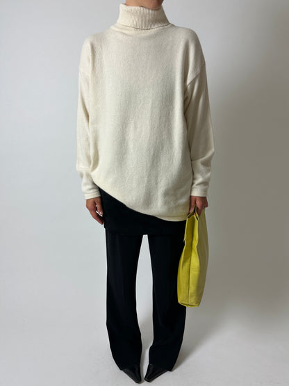 Long wool sweater | Off-white