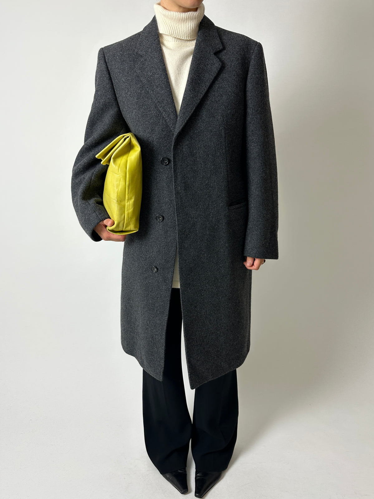 Long wool coat | Grey