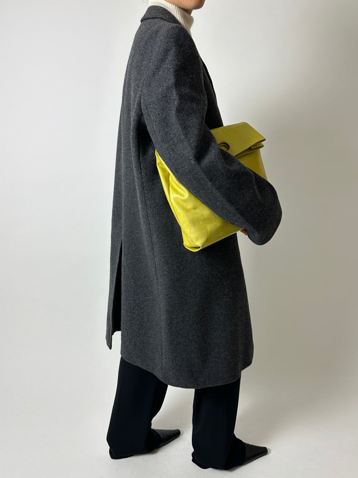 Long wool coat | Grey