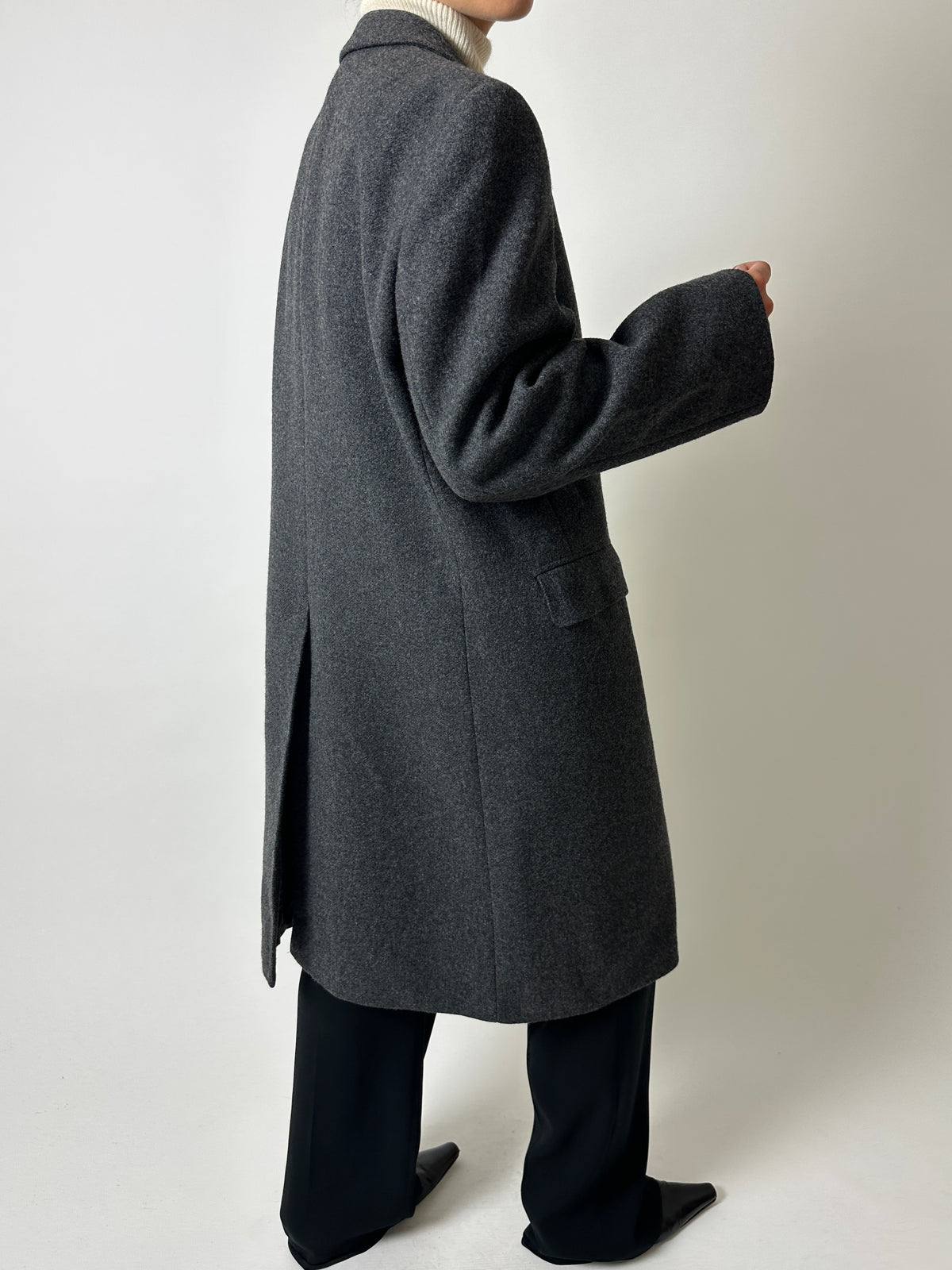 Long wool coat | Grey