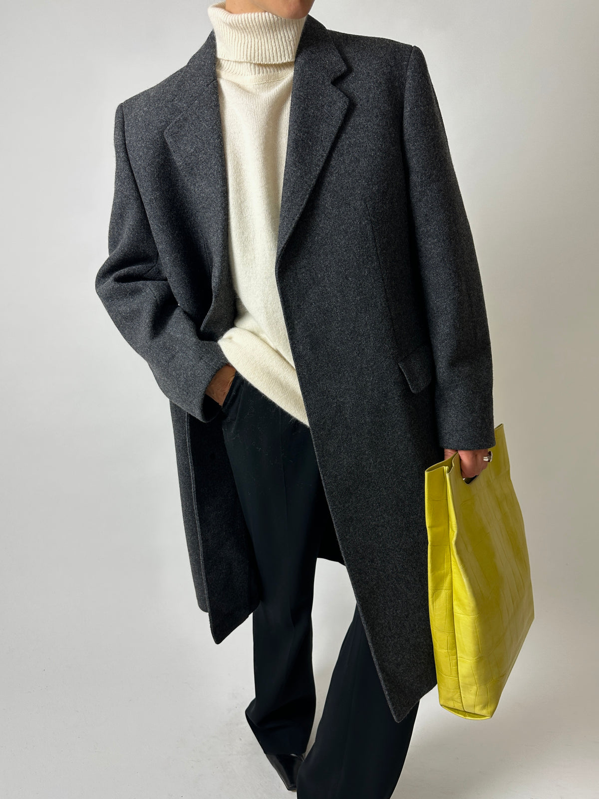 Long wool sweater | Off-white