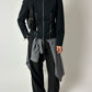 High neck zip jacket | Black
