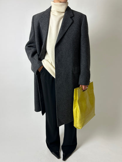 Long wool coat | Grey