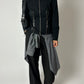 High neck zip jacket | Black