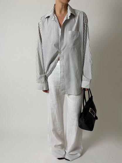 Striped shirt | White / Grey