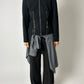 High neck zip jacket | Black