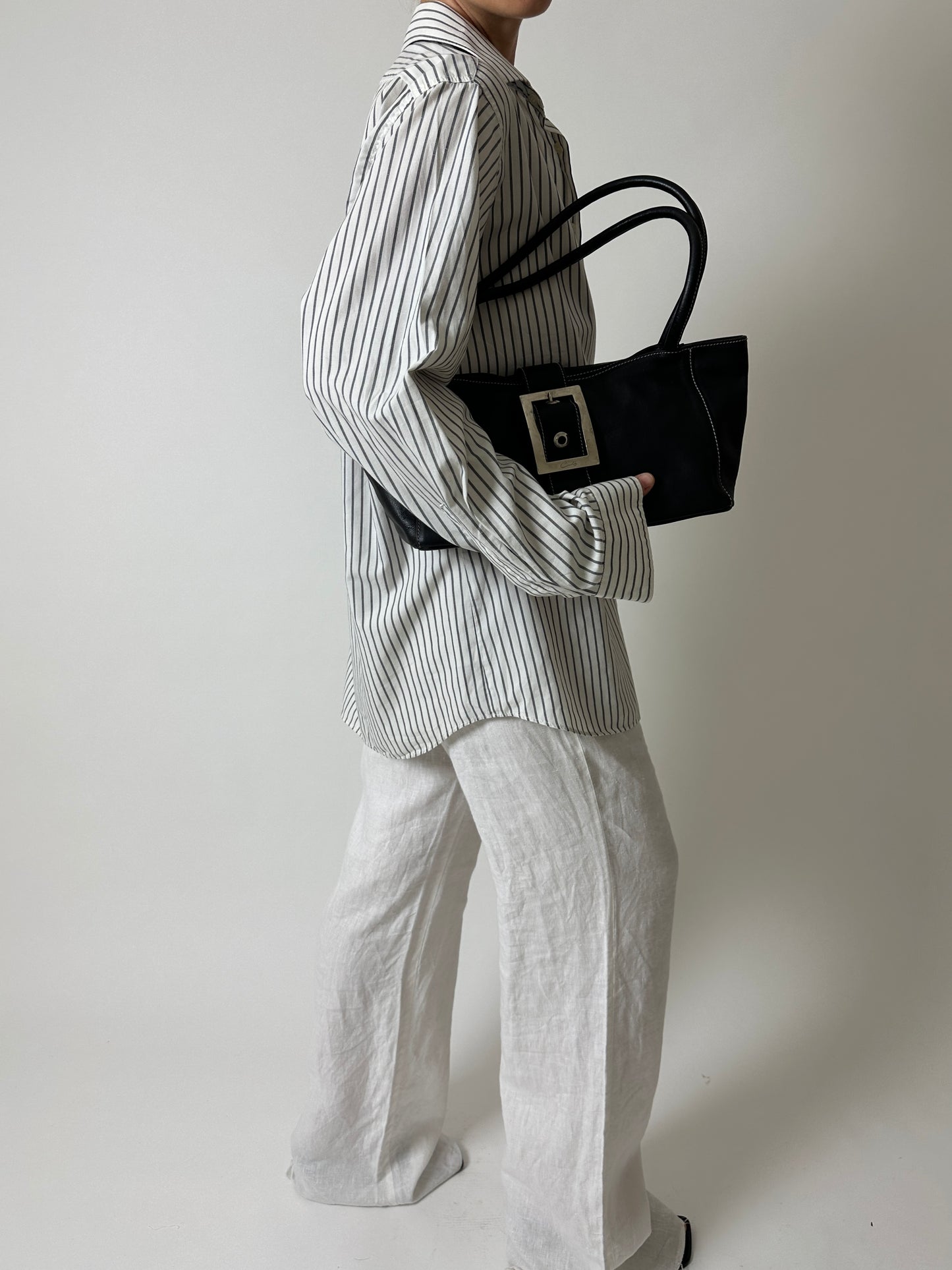 Striped shirt | White / Grey