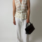 Striped vest | Off white