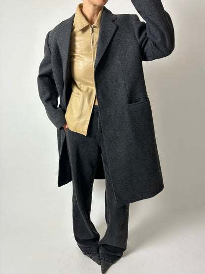 Long wool coat | Grey