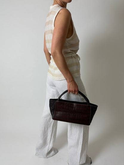 Striped vest | Off white