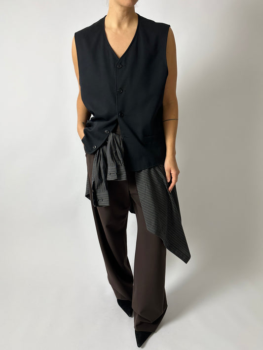 Relaxed vest | Black