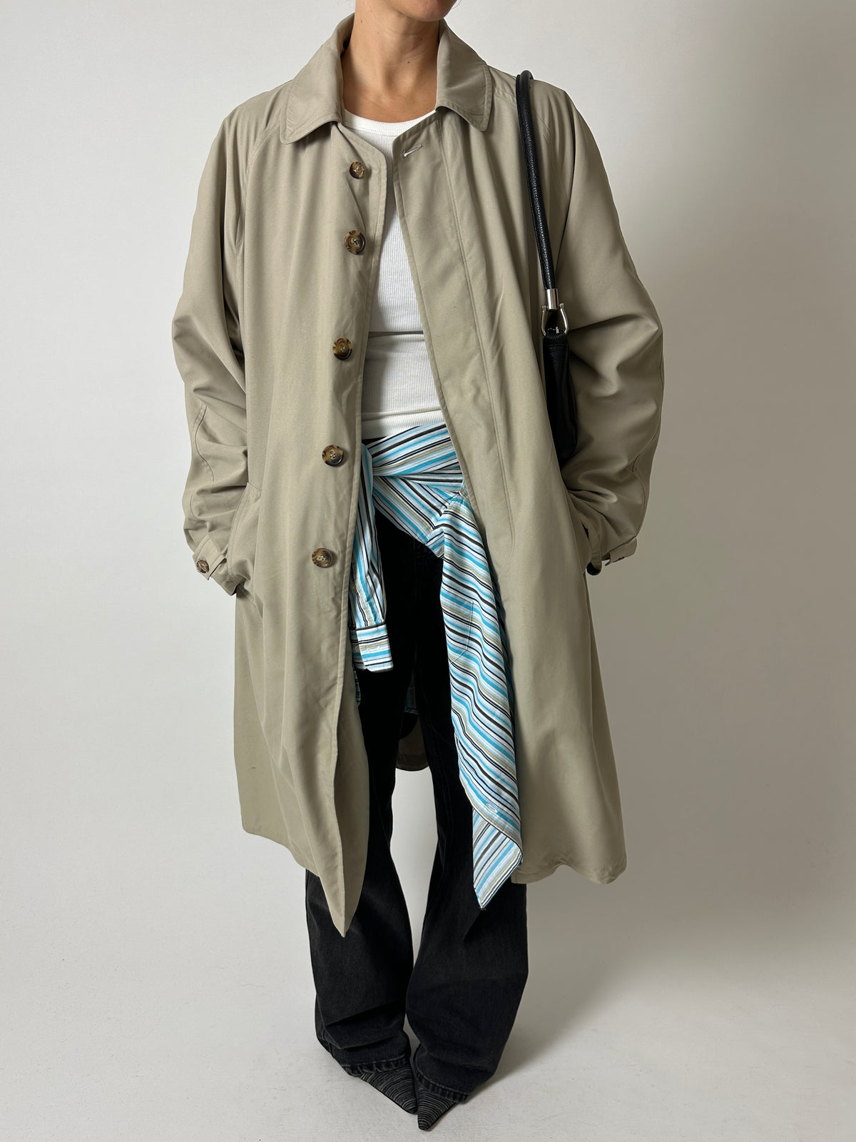 Long mac coat | Stone beige