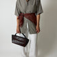 Oversized striped shirt | Grey / white