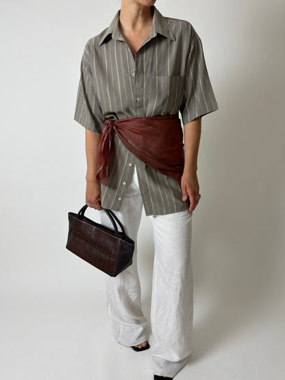Silk scarf | Terra-cotta