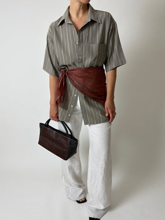 Silk scarf | Terra-cotta