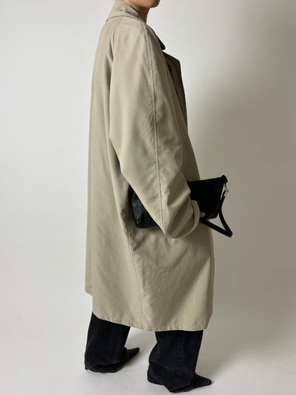 Long mac coat | Stone beige