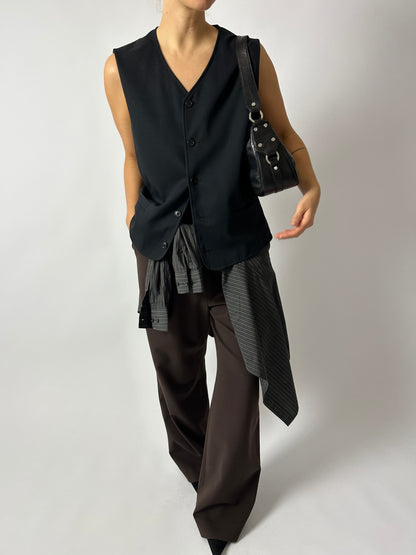 Relaxed vest | Black