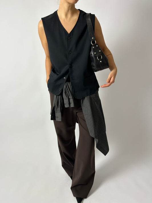 Relaxed vest | Black