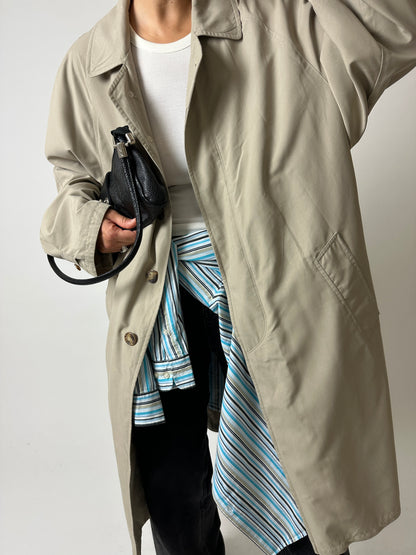 Long mac coat | Stone beige