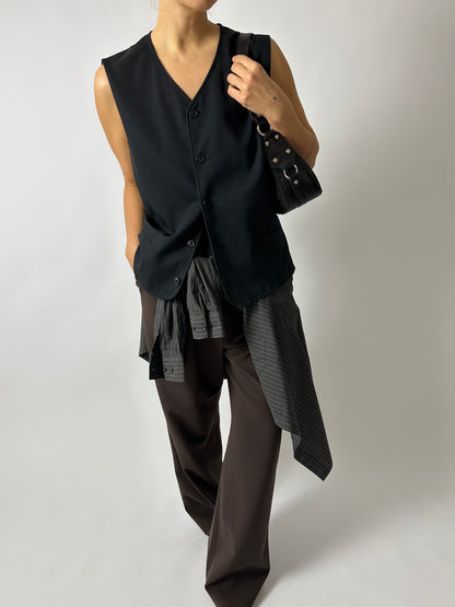 Relaxed vest | Black