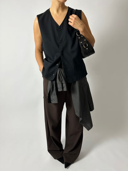 Relaxed vest | Black