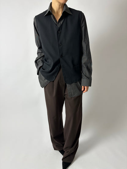 Relaxed vest | Black
