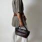 Oversized striped shirt | Grey / white