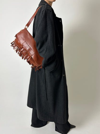 Wool trench coat | Anthracite grey