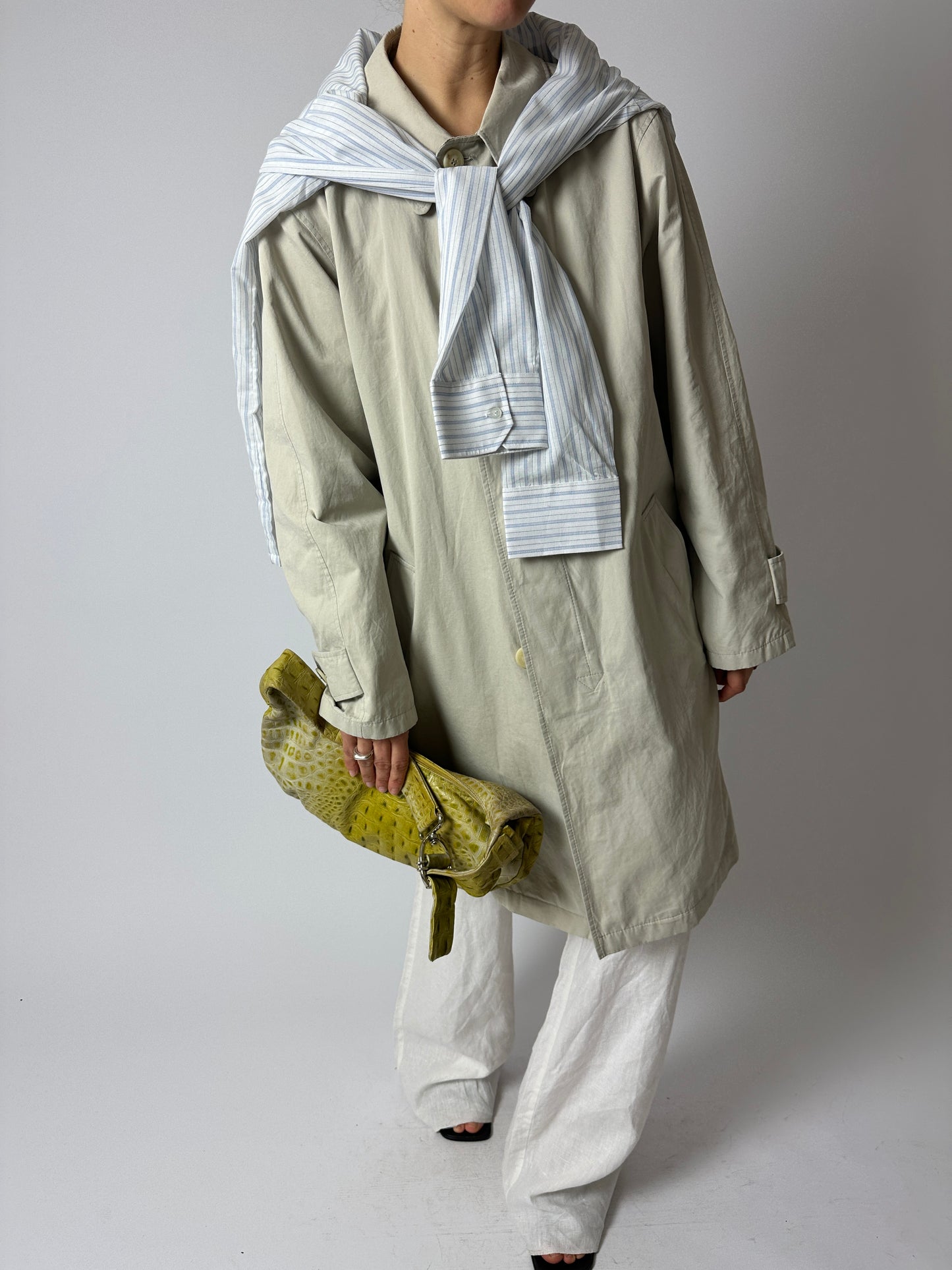 Long Mac coat | Stone