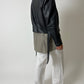 Leather cropped jacket | Black