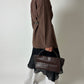 Leather mini belt | Black