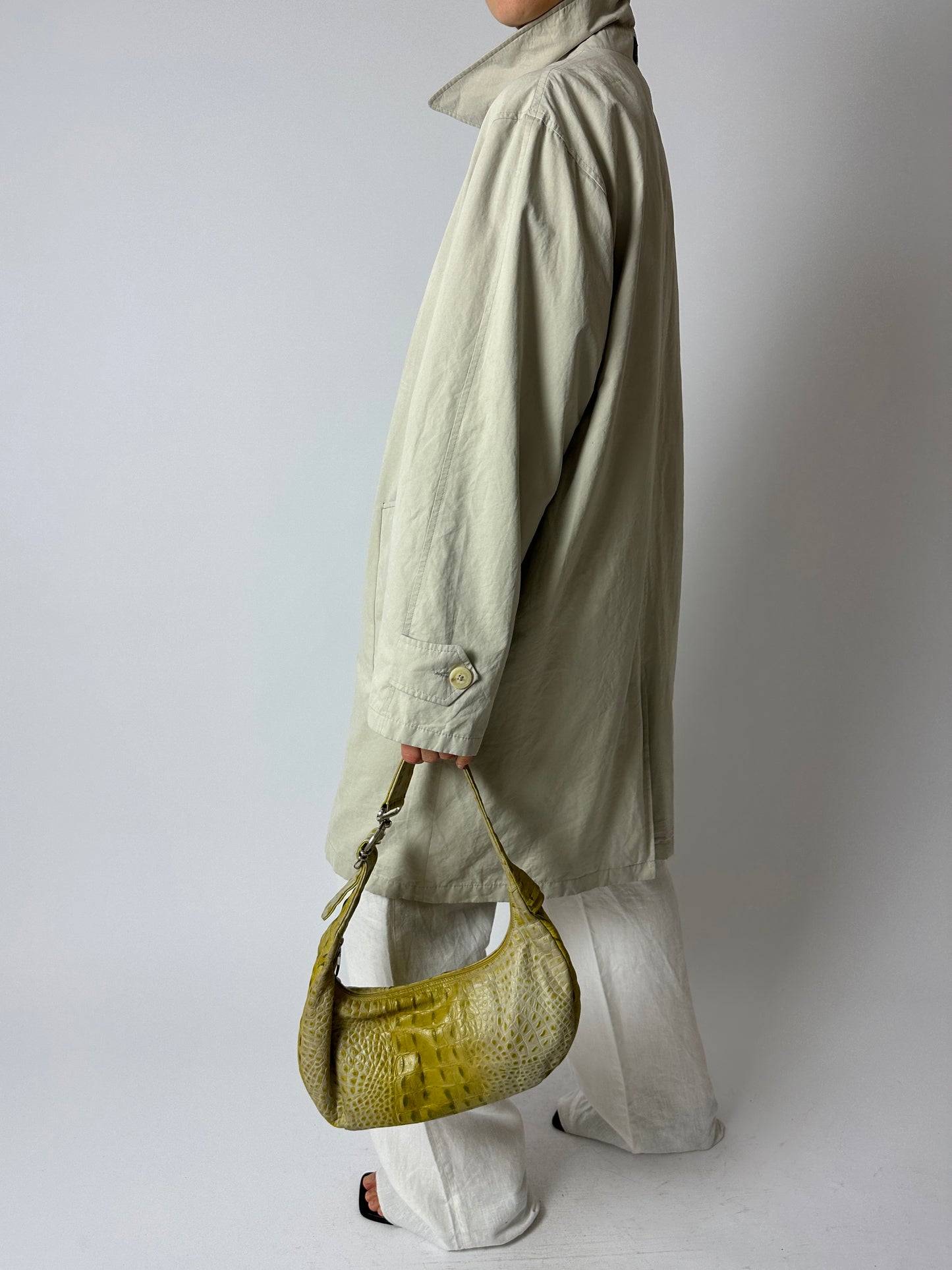 Long Mac coat | Stone