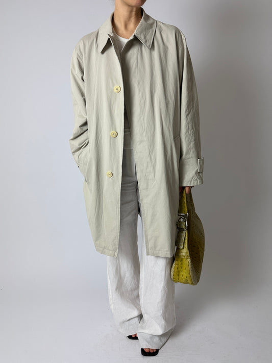 Long Mac coat | Stone
