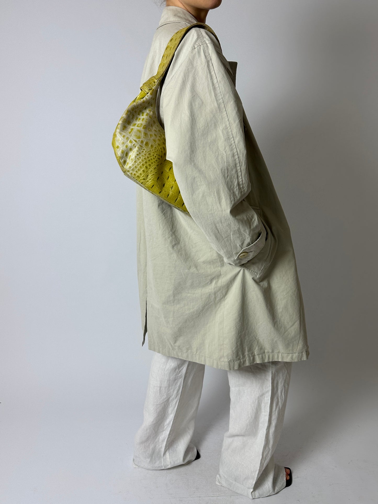 Long Mac coat | Stone