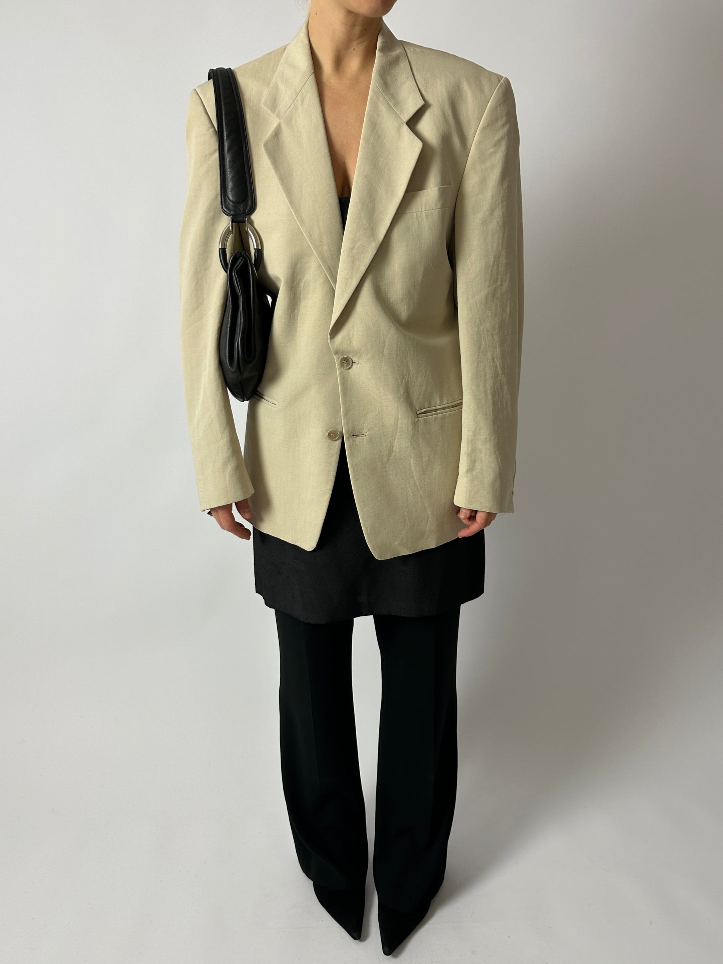 Relaxed blazer | Soft ecru